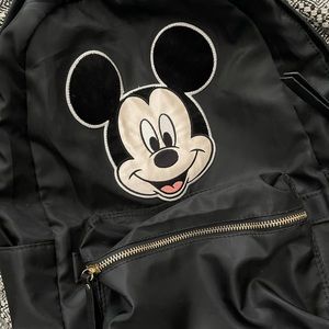 Nylon Embroidered Mickey Patch Backpack